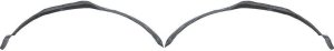 Front Fender Liner Pair/Set for 1989-1998 Suzuki Sidekick / Geo Tracker, Right (Passenger) and Left (Driver) Replacement