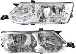 Headlight Assembly for Toyota Solara 2002-2003, Right (Passenger) and Left (Driver), Halogen Replacement Pair/Set