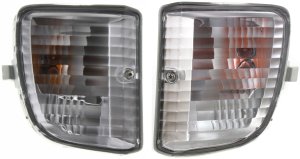 Signal Light Assembly Pair/Set for 2001-2003 Toyota RAV4, Right (Passenger) and Left (Driver), without Fog Light, Replacement