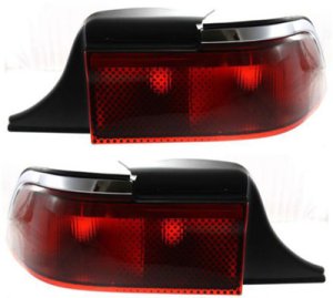 Tail Light Pair/Set for 1995-1997 Grand Marquis, Right (Passenger) and Left (Driver), Lens and Housing Replacement