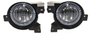 Front Fog Light Assembly for 2002-2005 Mountaineer, Right (Passenger) and Left (Driver) Side, Replacement Pair/Set