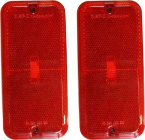 Rear Side Marker Light Lens and Housing for Chevrolet G-Series Van 1985-1996 Right (Passenger) and Left (Driver) Replacement