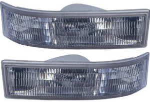 Park Light Pair/Set for Chevrolet Astro 1995-2005, Right (Passenger) and Left (Driver), Lens and Housing Replacement