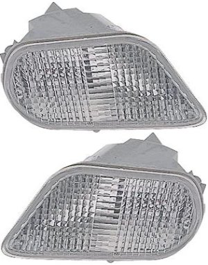 Parking Light Pair/Set for Pontiac Firebird 1998-2002, Including Right (Passenger) and Left (Driver) Lens and Housing Replacement