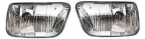 Front Fog Light Assembly for Chevrolet Trailblazer 2002-2009, Isuzu Ascender 2003-2008 with Right (Passenger) and Left (Driver) Replacement Pair/Set