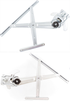 Front Window Regulator Pair/Set for 1989-1995 Toyota Pickup and 1990-1995 4Runner, Manual, 2-Door, Without Vent Window, Right (Passenger) and Left (Driver) Replacement