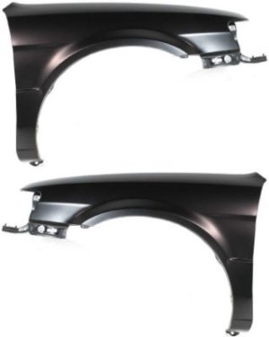 Front Fender Pair/Set for Toyota Tercel 1995-1999, Right (Passenger) and Left (Driver), Primed (Ready to Paint) Replacement