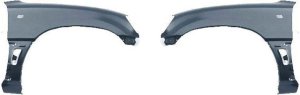 Front Fender Pair/Set for Toyota RAV4 1996-1997, Primed (Ready to Paint), Right (Passenger) and Left (Driver), w/o Bumper Cover Extension Replacement