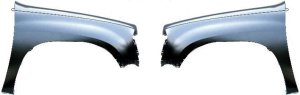 Front Fender Pair/Set for Toyota T100, 1993-1998, Right (Passenger) and Left (Driver), Primed (Ready to Paint) Replacement