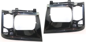 Headlight Door Replacement Pair/Set for 1985-1994 Chevrolet Astro & Safari, Right (Passenger) and Left (Driver), without Trim, Sealed Beam Type 