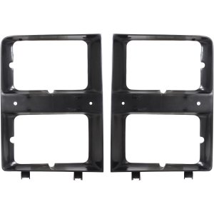 Headlight Door Pair/Set for 1983-1984 Chevrolet C/K Series, Suburban, w/ Dual Headlights, Right (Passenger) and Left (Driver), w/o Molding, Replacement Models: for C10, C20, C30, K10, K20, K30.