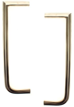 Grille Molding Pair/Set for 1983-1988 Chevrolet C/K Full Size Pickup Right (Passenger) and Left (Driver), Chrome, Mounts on Fender, Replacement
