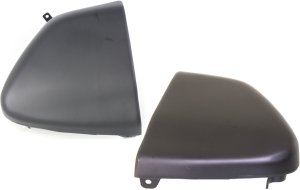 Rear Bumper End Pair/Set for 1994-1997 Chevrolet S10 Pickup, Right (Passenger) and Left (Driver) without Side Molding Holes, Fleetside - Replacement