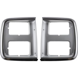Headlight Door Pair/Set for 1985-1991 Chevrolet G-Series Van, Right (Passenger) and Left (Driver), with Dual Headlights, Replacement