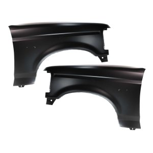 Front Fender Pair/Set for Ford F-Series 1992-1997, Right (Passenger) and Left (Driver), Primed (Ready to Paint) Replacement - Fits F-150, F-250, F-350.