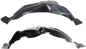 Front Fender Liner Pair/Set for Ford F-Series 1987-1997, Right (Passenger) and Left (Driver) Replacement F-Series models fitting the given year range: F-150, F-250, F-350, F-450, F-550.