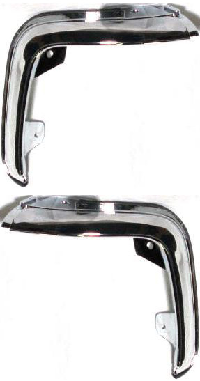 Chrome Grille Pair/Set for Ford Ranger, 1993-1997, Right (Passenger) and Left (Driver) Side Replacement