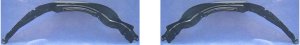 Front Fender Liner Pair/Set for 1987-1995 Nissan Pathfinder, 1995-1997 Nissan Pickup, Right (Passenger) and Left (Driver) Side - Replacement