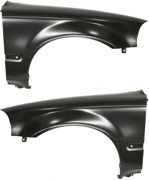 Front Fender Pair/Set for Honda Civic 1996-1998, Right (Passenger) and Left (Driver), Primed (Ready to Paint) Replacement