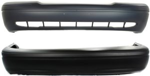 Front and Rear Bumper Cover Set for Ford Crown Victoria 1998-2005, Primed (Ready to Paint) Replacement