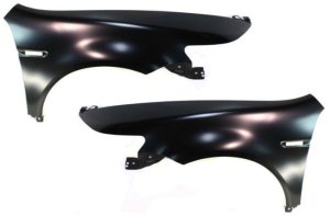 Front Fender Pair/Set for Acura TL 2004-2008, Right (Passenger) and Left (Driver), Primed (Ready to Paint) Replacement
