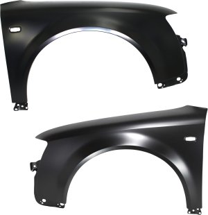 Front Fender Pair/Set for Audi A4 2002-2005, Right (Passenger) and Left (Driver), Primed (Ready to Paint), Sedan/Wagon Replacement