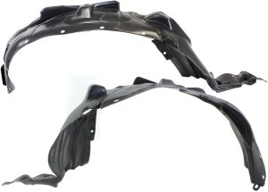 Front Fender Liner Pair/Set for 2001-2006 MDX, Right (Passenger) and Left (Driver), 2-Piece Replacement
