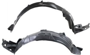 Front Fender Liner Pair/Set for Acura TL 2004-2008, Left (Driver) and Right (Passenger) Replacement Parts