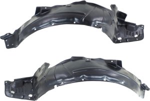 Front Fender Liner Pair/Set for Acura TSX 2004-2005, Right (Passenger) and Left (Driver) Side Replacement