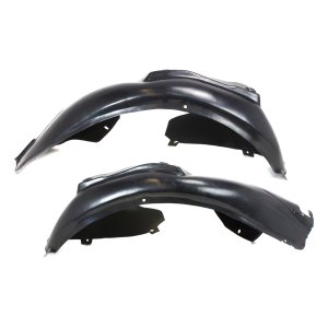 Pair/Set - Front Fender Liner Right (Passenger) and Left (Driver), Rear Section for 2006-2013 Audi A3, Replacement Set