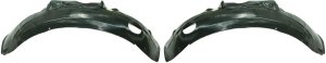 Front Fender Liner Pair/Set for Audi A6 Quattro 2005-2011, Right (Passenger) and Left (Driver), Vacuum Form Replacement