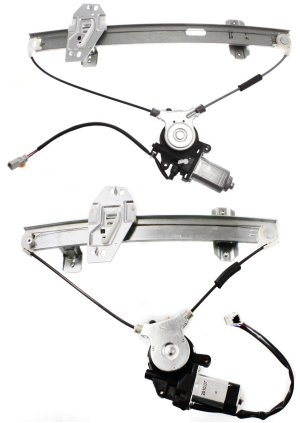 Front and Rear Window Regulator Set for RL 1998-2001 Right (Passenger), Power, w/ Motor Replacement