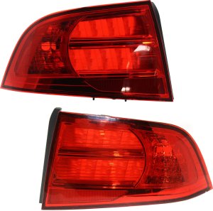 Tail Light Pair/Set for TL 2004-2006 Left (Driver) and Right (Passenger), Lens and Housing Replacement
