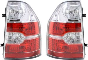 Tail Light Pair/Set for 2004-2006 Acura MDX, Right (Passenger) and Left (Driver) Side, with Lens and Housing, Replacement