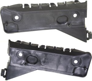 Front Bumper Bracket Pair/Set for 2002-2005 Audi A4, Includes Right (Passenger) and Left (Driver) Guide Bracket, Replacement