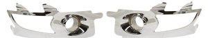 Front Fog Light Molding Pair/Set for Buick Enclave 2008-2012, Right (Passenger) and Left (Driver), Chrome Replacement