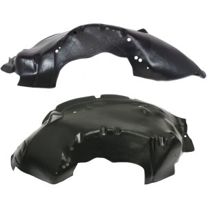 Front Fender Liner Pair/Set for Chevrolet Colorado/Canyon 2004-2012, Right (Passenger) and Left (Driver) Outer Section, 4WD (Four-Wheel Drive) Replacement