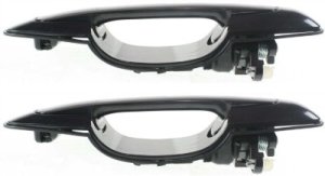 Front and Rear Door Handle Right (Passenger) for Chevrolet Grand Vitara 1999-2005, XL-7 2002-2006, Outside, Textured Black, Replacement Set
