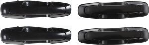 Exterior Door Handle Pair/Set for Chevrolet Grand Vitara (1999-2005) / XL-7 (2002-2006), Pair/Set of 4, Right (Passenger) and Left (Driver) Sides, Textured Black Replacement