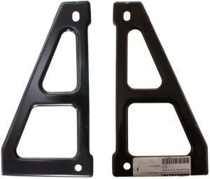 Rear Bumper Bracket Pair/Set for Chevrolet Silverado/Sierra 2007-2014, Right (Passenger) & Left (Driver), Includes Impact Bar, Steel, Fits 2007 Non-Classic, Replacement