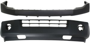 Bumper Cover Set for 2007-2014 Ford Expedition, Set of 2 Front Upper and Lower Covers, Replacement Part