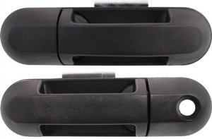 Front Exterior Door Handle Pair/Set for Ford Explorer 2002-2010, Includes Right (Passenger) and Left (Driver) Handles, Replacement