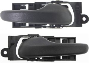 Front Door Handle Pair/Set for Ford F-150 1999-2003, F-150 Heritage 2004, Inside, Black, Right (Passenger) and Left (Driver) Side, Replacement