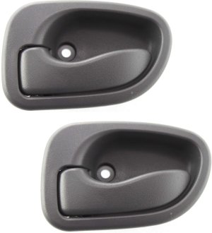 Front and Rear Interior Door Handle Set for Hyundai Accent 1995-1999, Left (Driver) Side Replacement