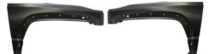 Front Fender Pair/Set for 2008-2012 Jeep Liberty, Primed (Ready to Paint), Steel, Right (Passenger) & Left (Driver), Replacement
