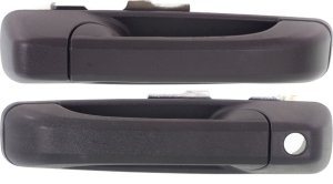 Textured Black Rear Exterior Door Handle Pair/Set for 2006-2007 Commander & 2006-2010 Grand Cherokee, Includes Right (Passenger) and Left (Driver) Handles, Jeep Replacement
