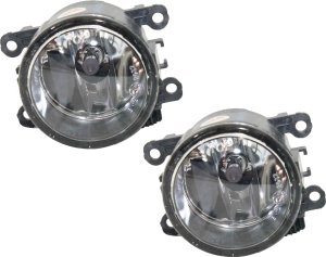 Front Fog Light Assembly for 2006-2011 Mitsubishi Endeavor / 2007-2012 Eclipse, Right (Passenger) and Left (Driver), Replacement Set