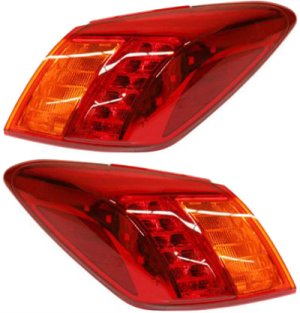 Tail Light Assembly Pair/Set for Nissan Murano 2009-2010, Right (Passenger) and Left (Driver), To October 2009 Replacement