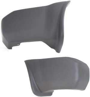 Rear Bumper End Pair/Set for 2000-2004 Nissan Xterra, Right (Passenger) and Left (Driver), Textured Replacement