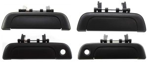 Front and Rear Door Handle Pair/Set for 1995-2002 Suzuki Esteem, Right (Passenger) and Left (Driver), Outside, Pair/Set of 4, Replacement